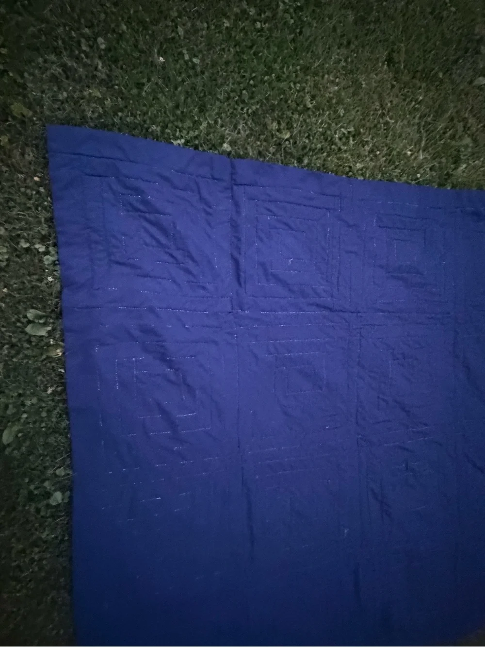 Vintage Handmade Log Cabin Quilt Colorful! Great Condition! 82